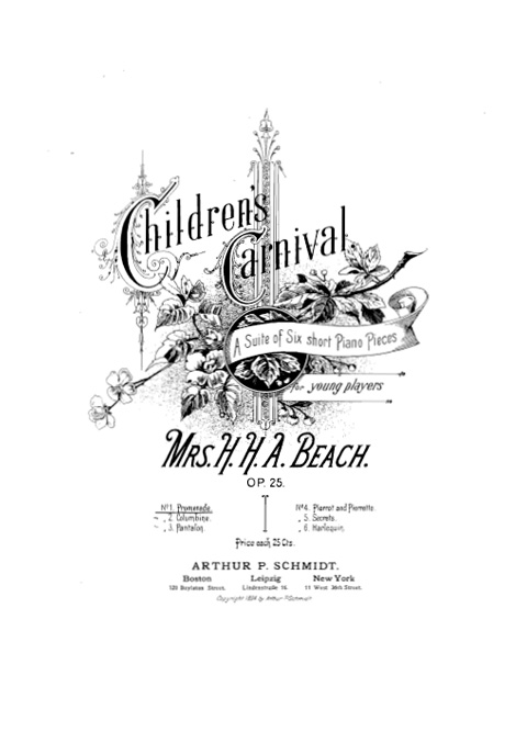 Бич Э. Детский карнавал. Op.25