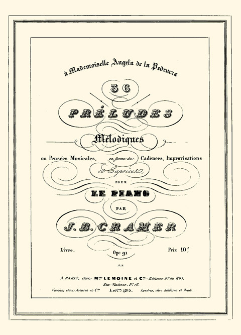 Крамер И. 36 мелодических прелюдий для фортепиано. Oр.91